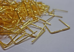 250 x 42mm 1.8 inch Brass Gold Chandelier Clasps Links for Glass Droplets Crystals Beads Drops