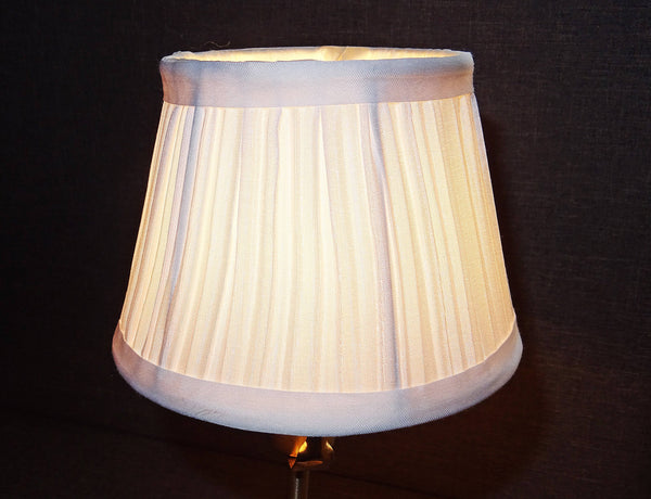 White Clip On Bulb Candle Lampshade 6 Inch Chandelier Shade Mushroom Pleat 9