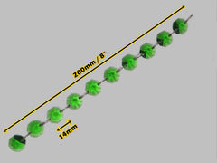 1 Strand 14 mm Emerald Green Octagon Chandelier Drops Cut Glass Crystals Garlands Beads Droplets Parts